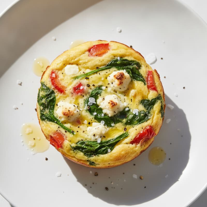Baked Egg and Spinach Muffin