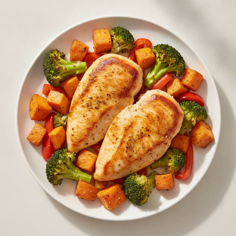 Lemon-Herb Chicken with Roasted Vegetables