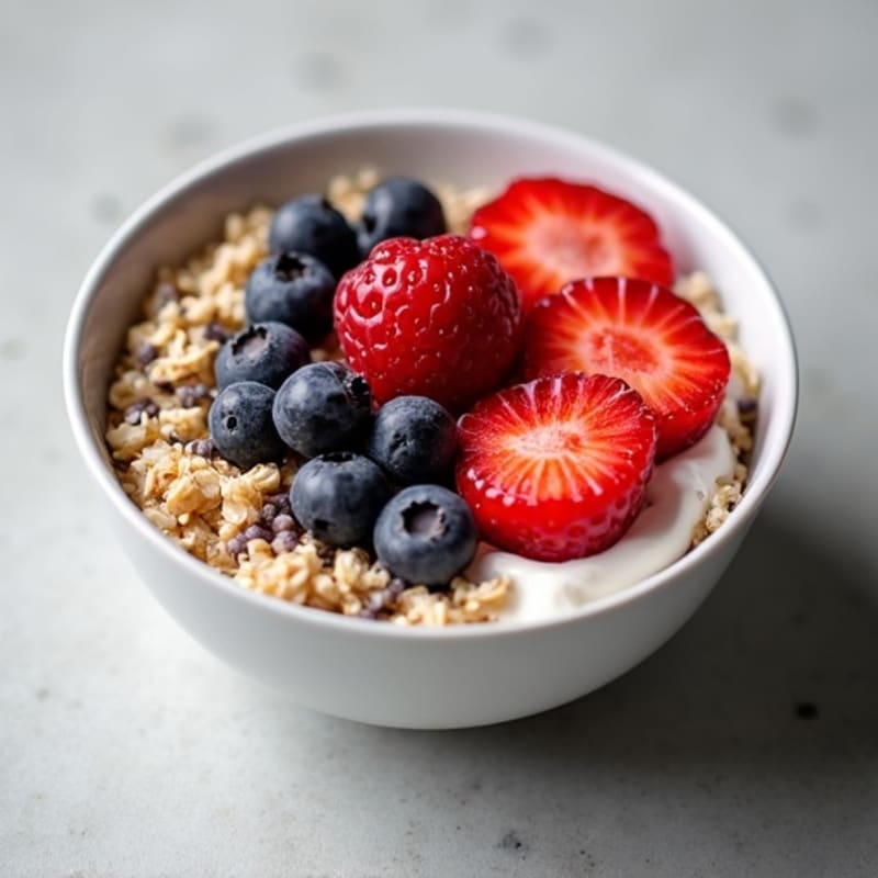 Protein-Packed Berry Oatmeal Bowl