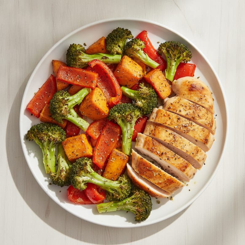 Grain-Free Chicken and Roasted Vegetables