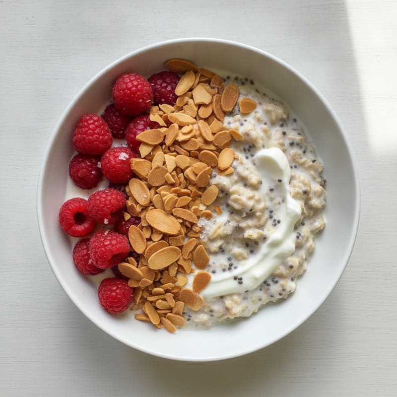 Berry Almond Overnight Oats