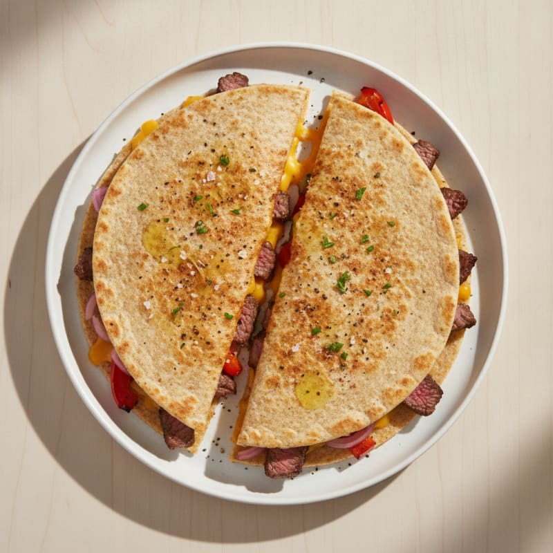 Seared Steak and Pepper Quesadillas