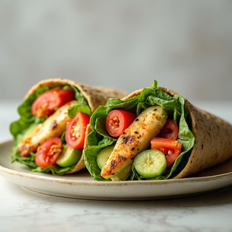 Grilled Chicken Fresh Veggie Wrap