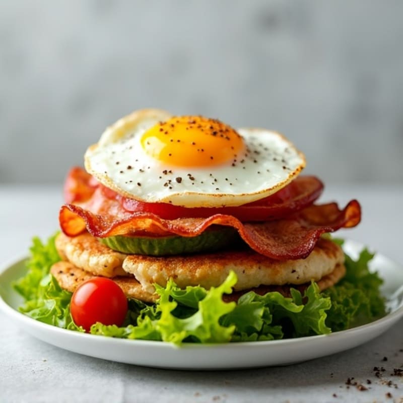 Crispy Turkey Bacon & Avocado Lettuce Stack