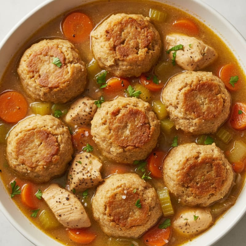 Homestyle Chicken and Herb Dumplings
