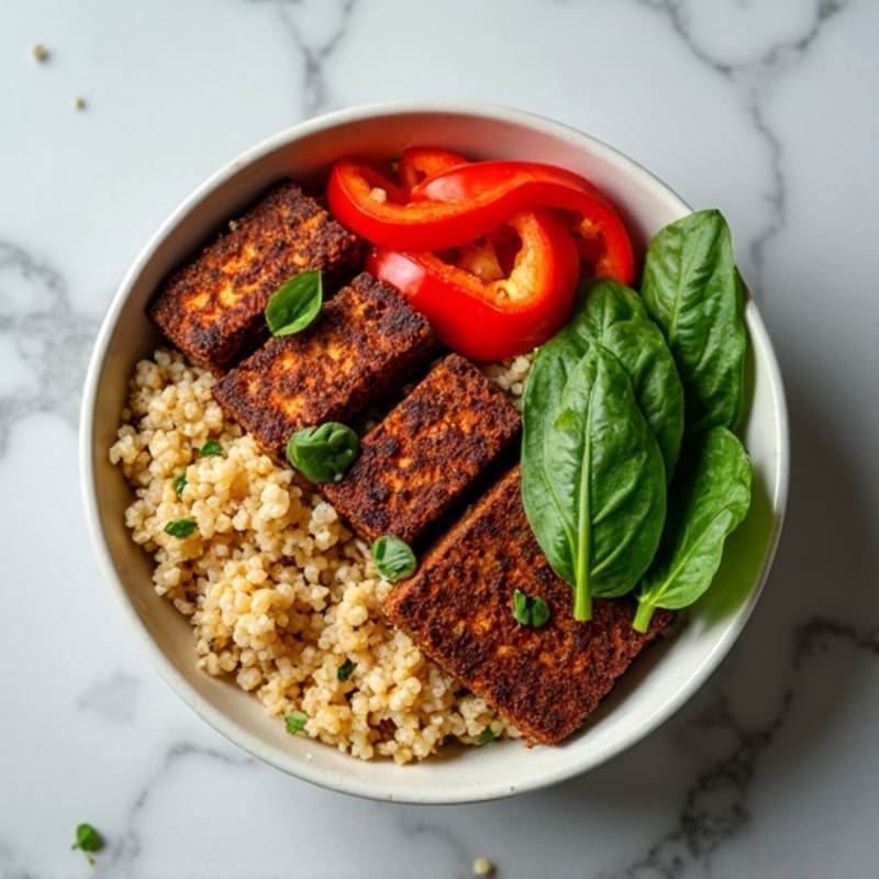 Crispy Lentil Quinoa Power Bowl