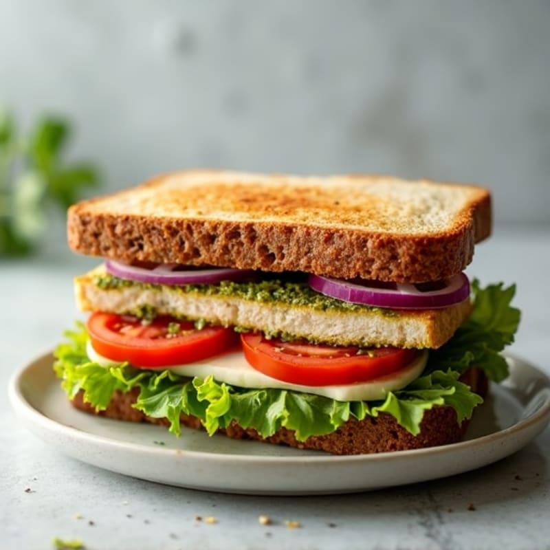 Fresh Pesto Grilled Chicken Sandwich