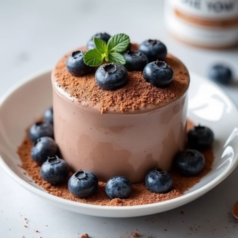 High-Protein Chocolate Mousse with Greek Yogurt and Collagen Peptides