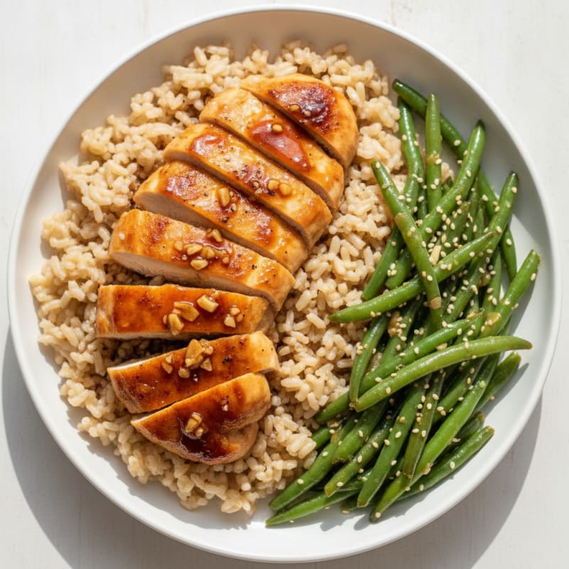 Teriyaki Chicken with Sesame Green Beans