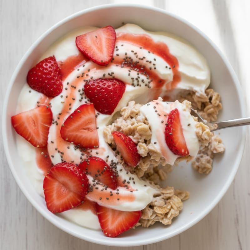 Strawberry Shortcake Overnight Oats