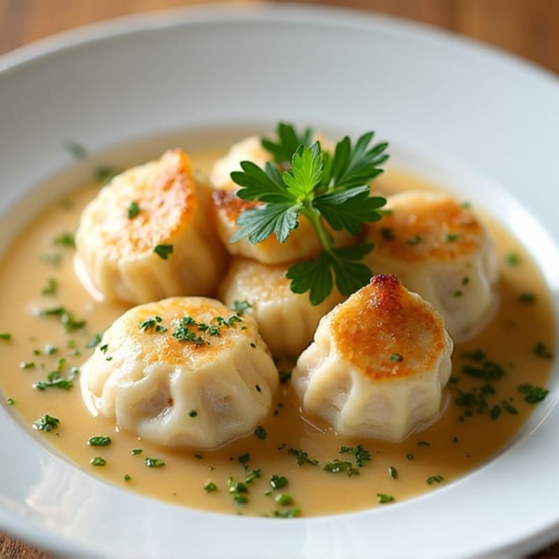 Healthy Creamy Chicken with Tender Dumplings