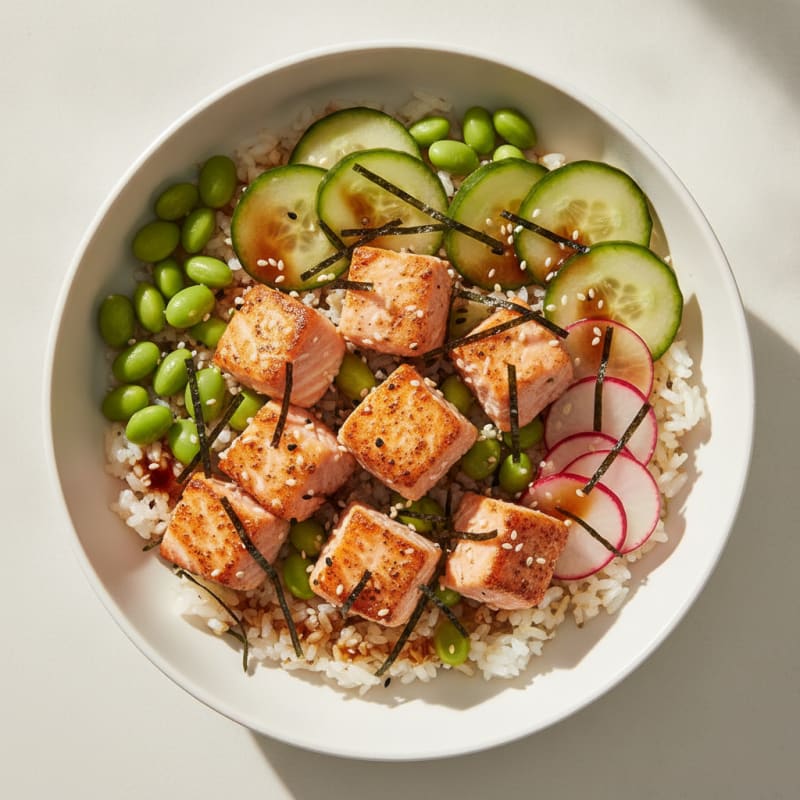 Salmon Sushi Rice Bowl