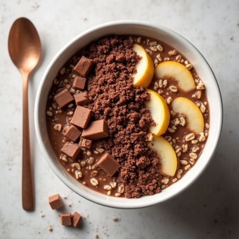 Brownie Batter Protein Oatmeal