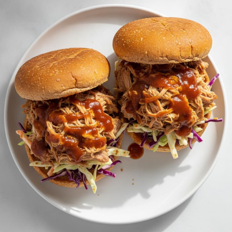 Slow-Cooked BBQ Pulled Pork Sandwiches