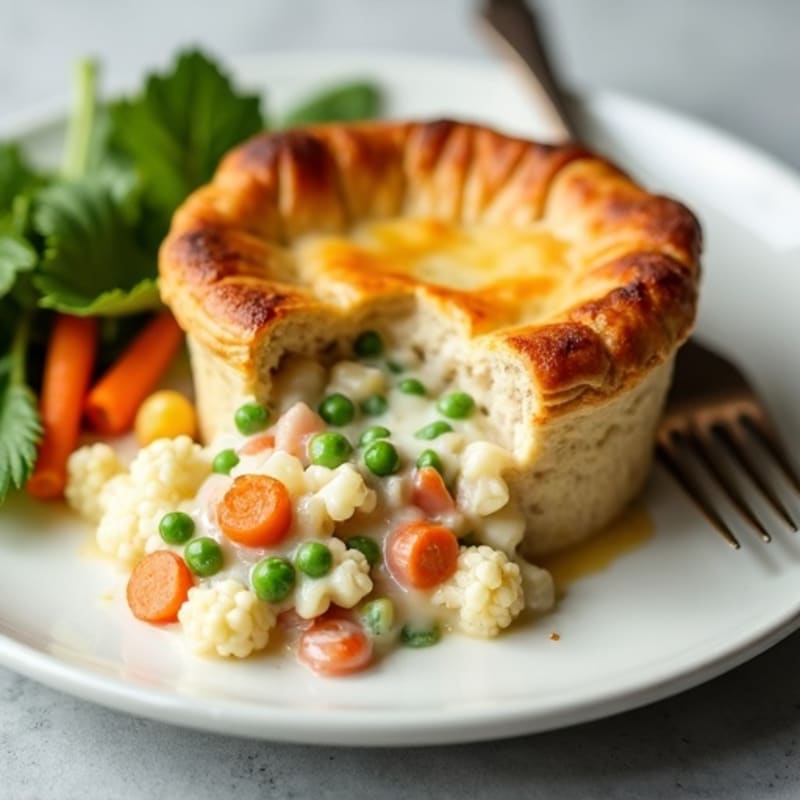 Creamy Cauliflower Chicken Pot Pie