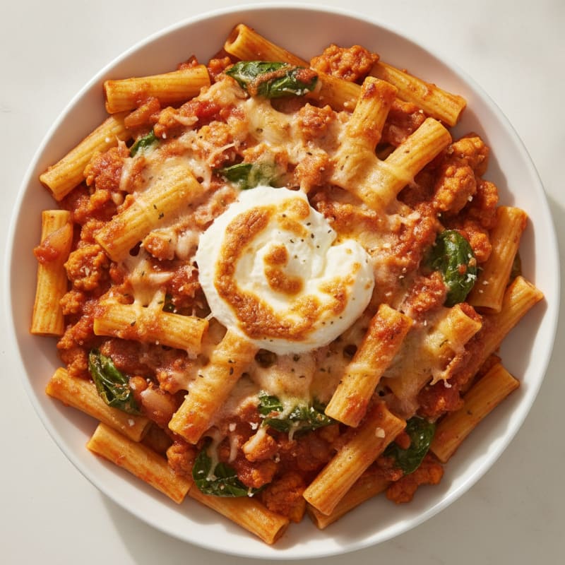 Classic Baked Ziti with Ricotta
