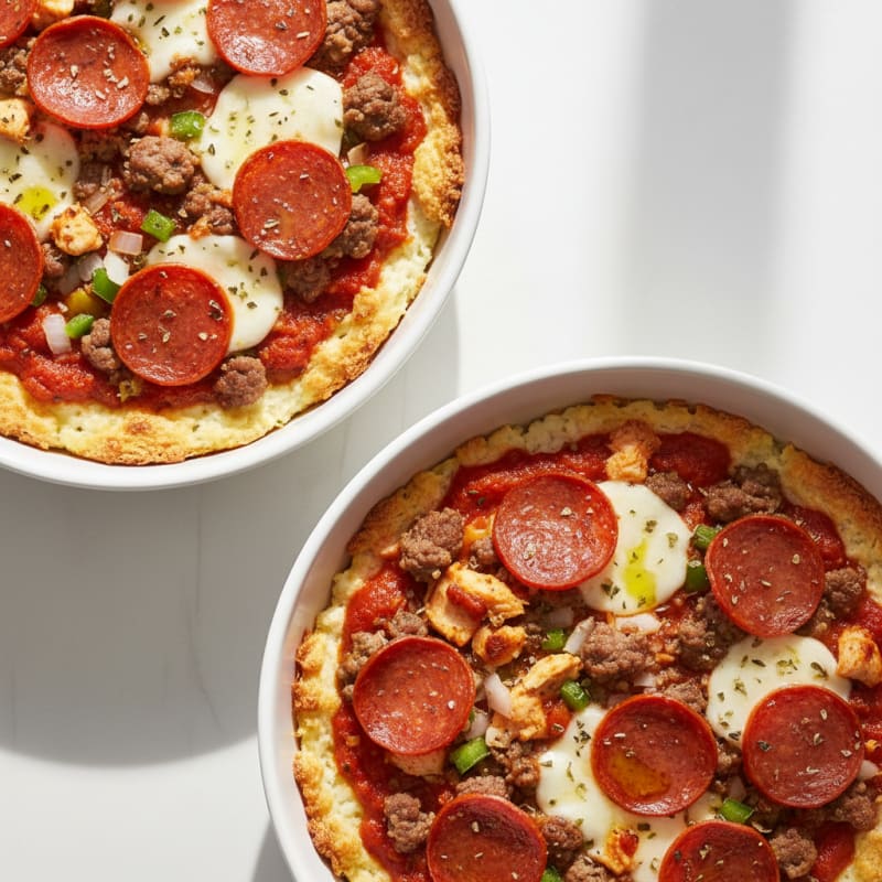Lean Turkey Pepperoni Pizza Bowls