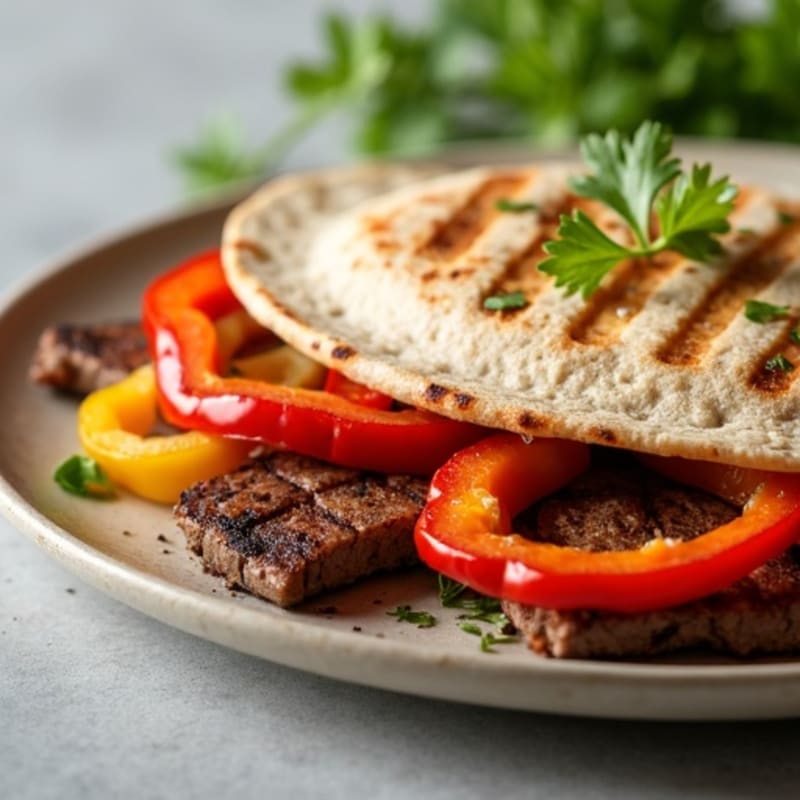 Grilled Steak and Bell Pepper Quesadillas