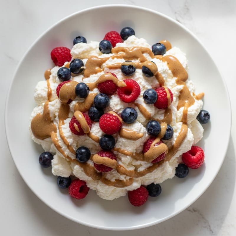 Greek Yogurt Protein Mousse with Berries