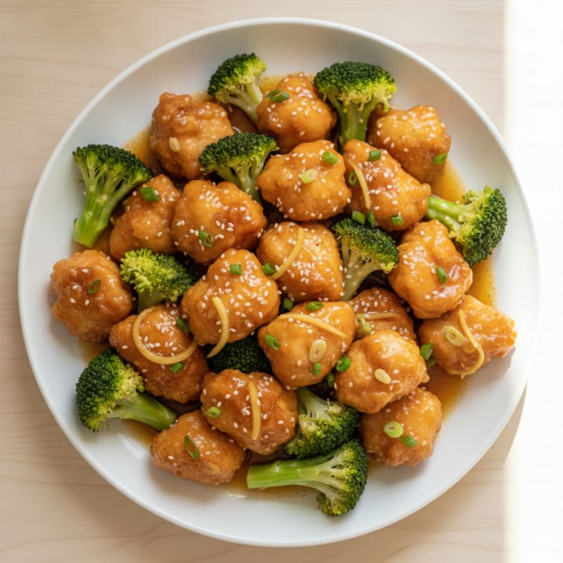 Baked Orange Chicken with Broccoli