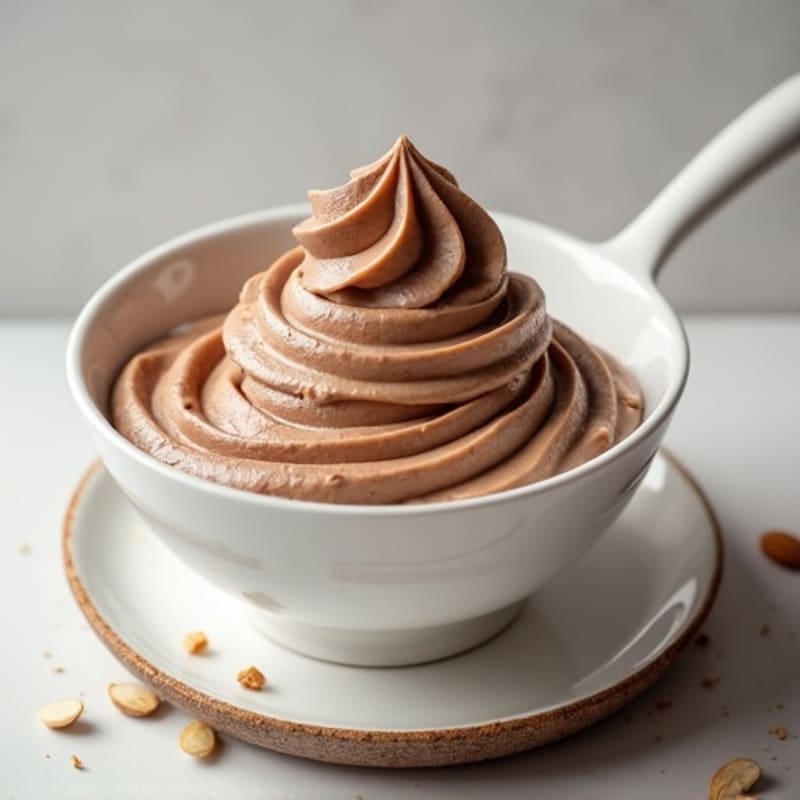Creamy Greek Yogurt with Chocolate Protein and Almond Butter Swirl