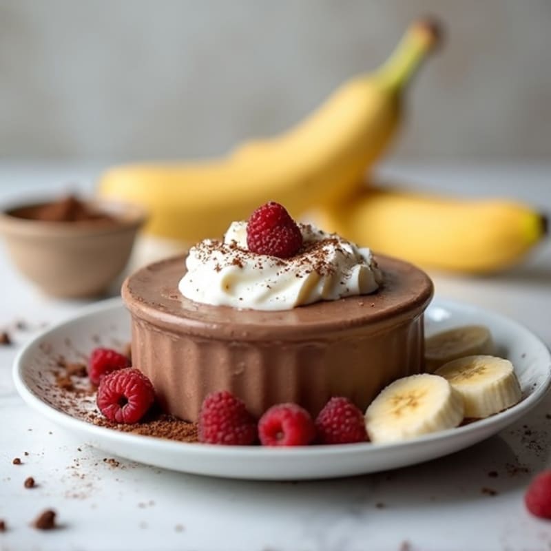 Silky Chocolate Protein Pudding with Greek Yogurt