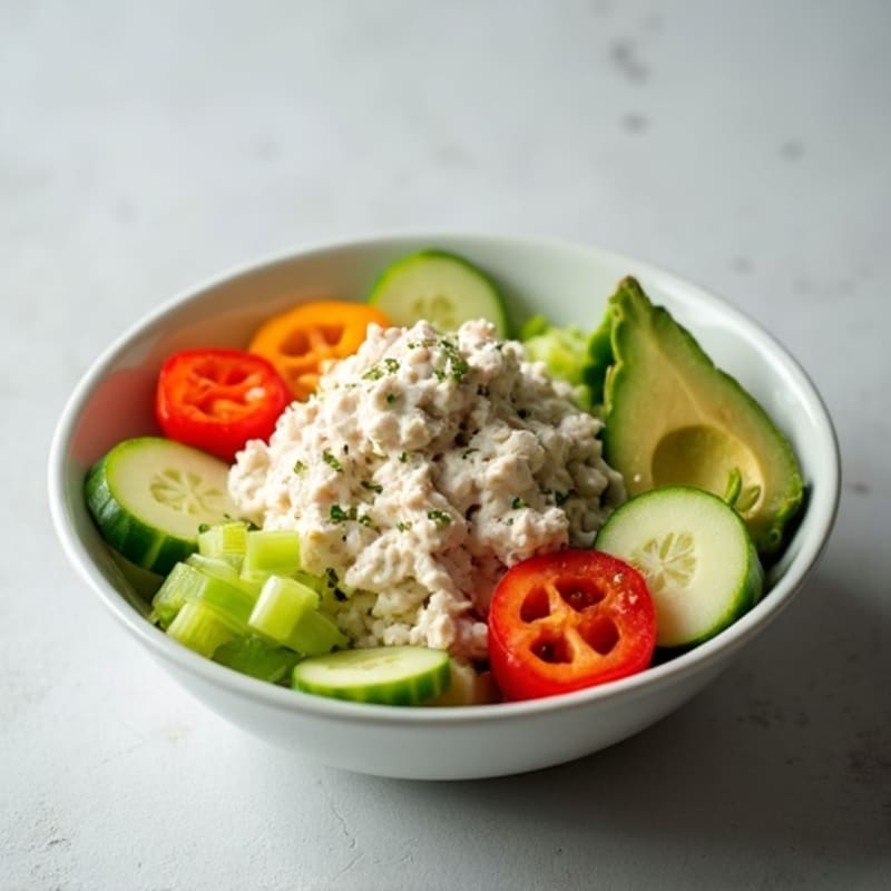 Creamy Tuna Salad with Crisp Vegetables