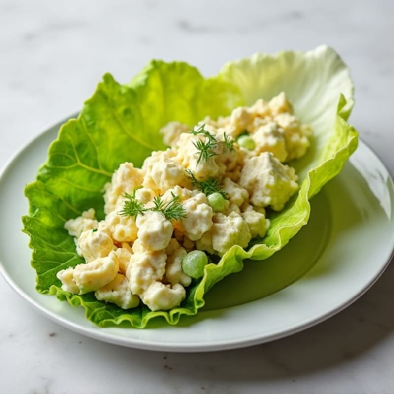 Creamy Herb Egg Salad Lettuce Wraps