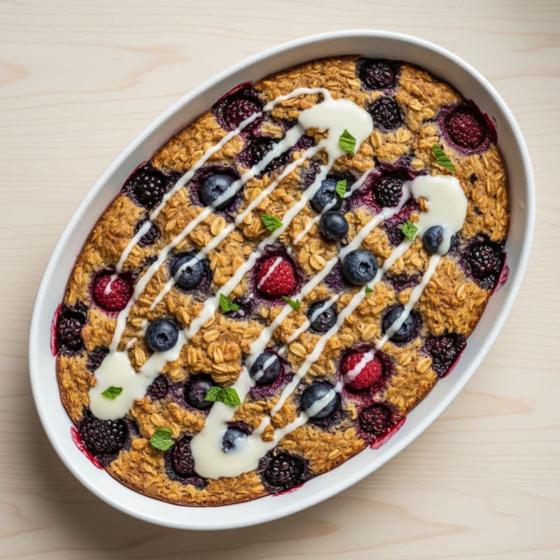 Baked Berry Oatmeal Delight