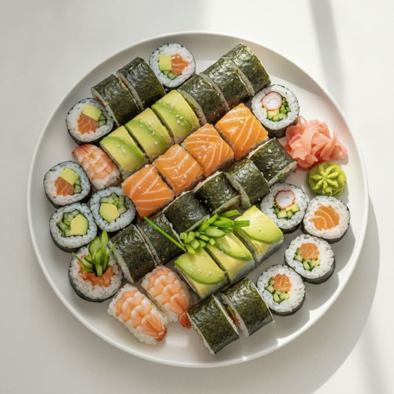 Assorted Fresh Sushi Rolls