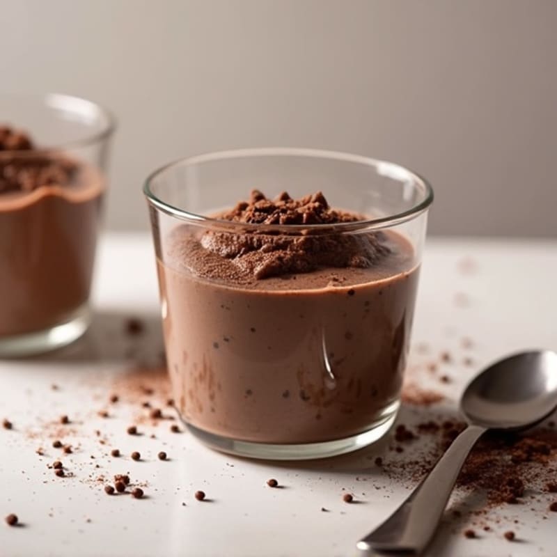 Thick Dark Chocolate Protein Chia Pudding