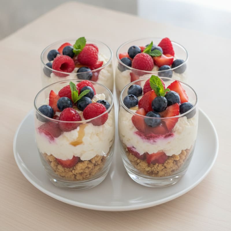 Berry Cheesecake Dessert Cups