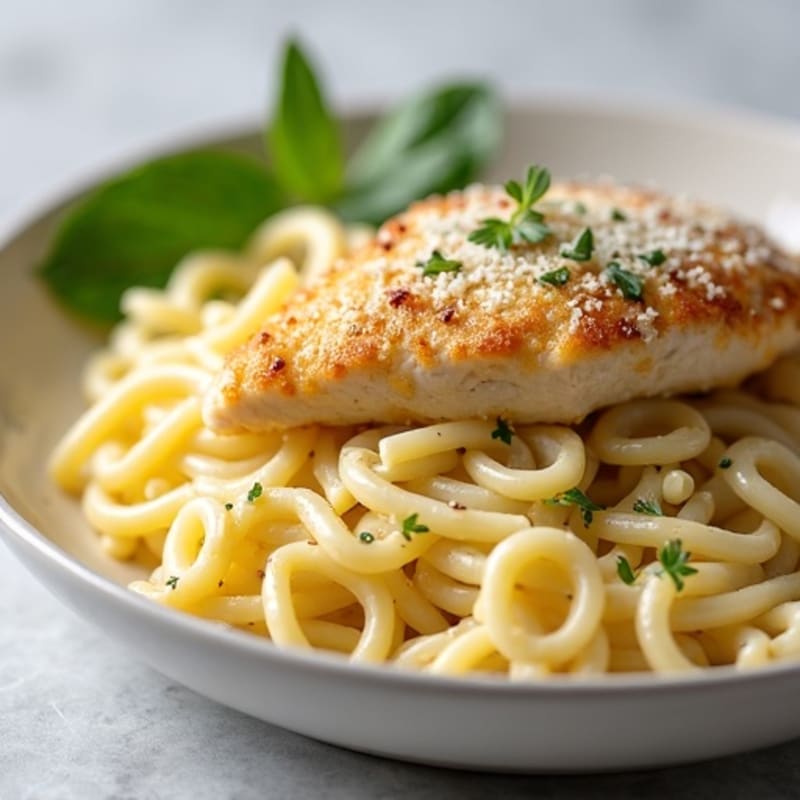 Creamy Protein-Packed Cauliflower Alfredo Chicken