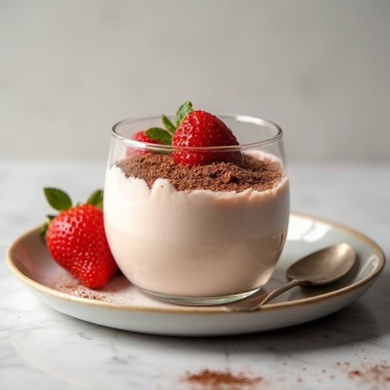 High-Protein Yogurt Mousse with Cocoa and Almond Butter