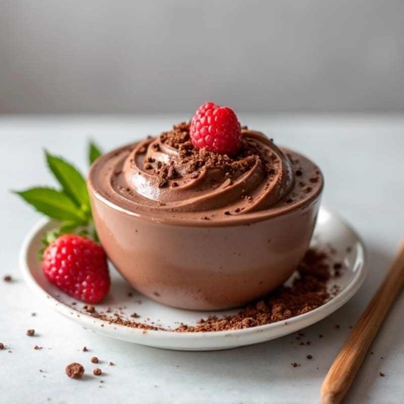 Silky Chocolate Protein Pudding with Greek Yogurt