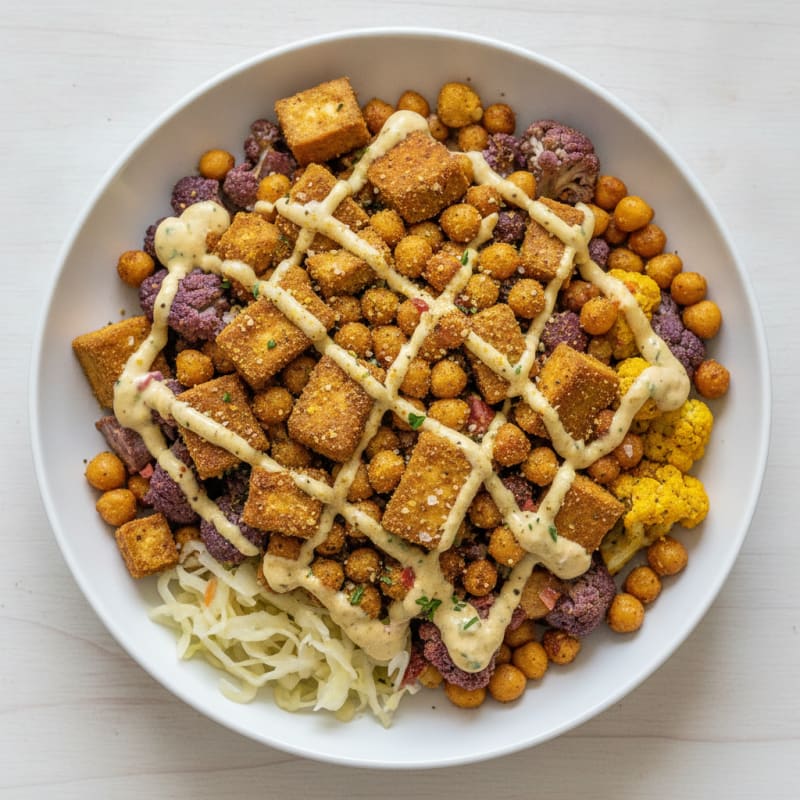 Roasted Vegetable and Chickpea Bowl