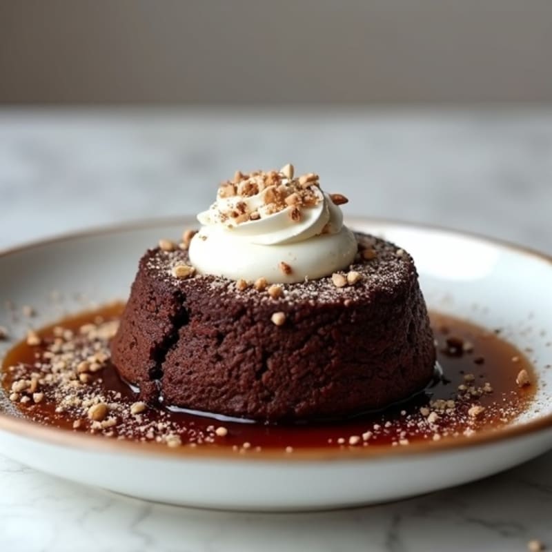 Healthy Dark Chocolate Molten Lava Cake