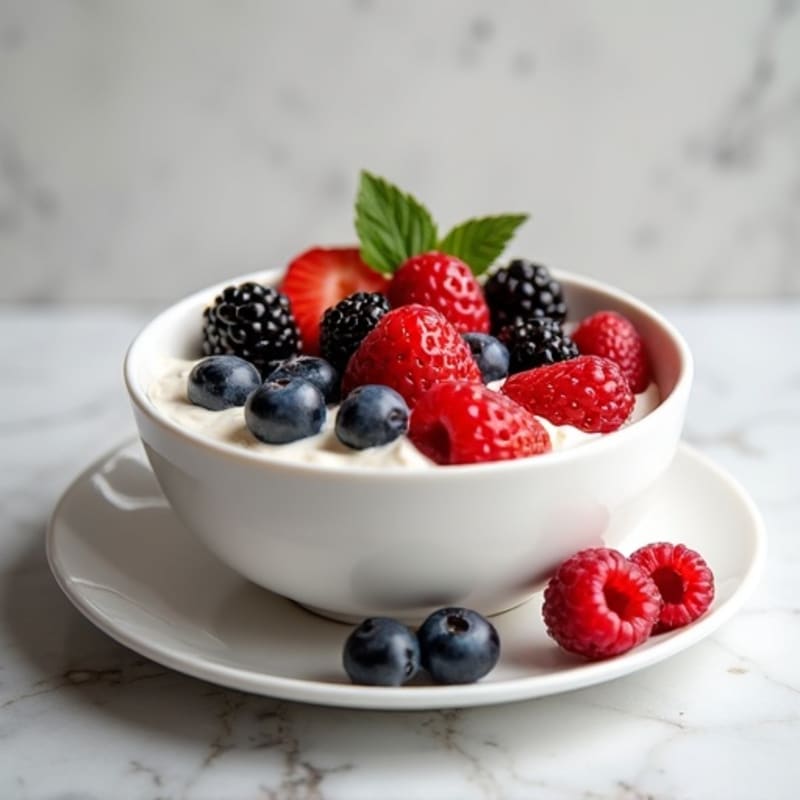 Greek Yogurt Protein Bowl with Mixed Berries