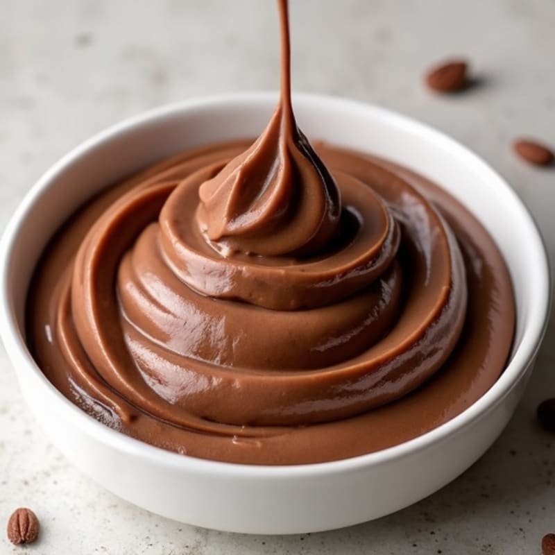 Silky Chocolate Protein Pudding with Almond Butter Swirl