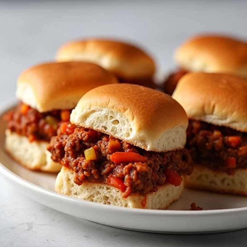 Lean Ground Beef Sloppy Joe Sliders