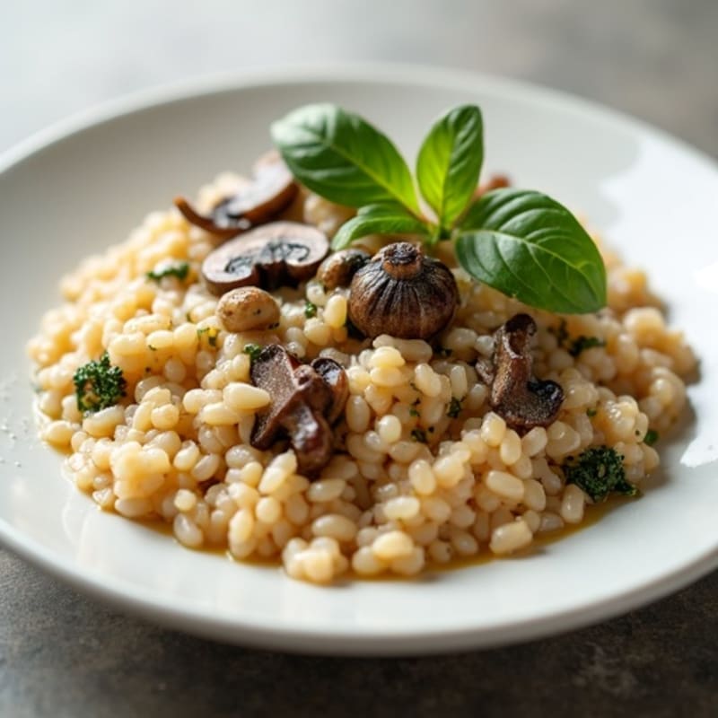 Light Creamy Mushroom Risotto