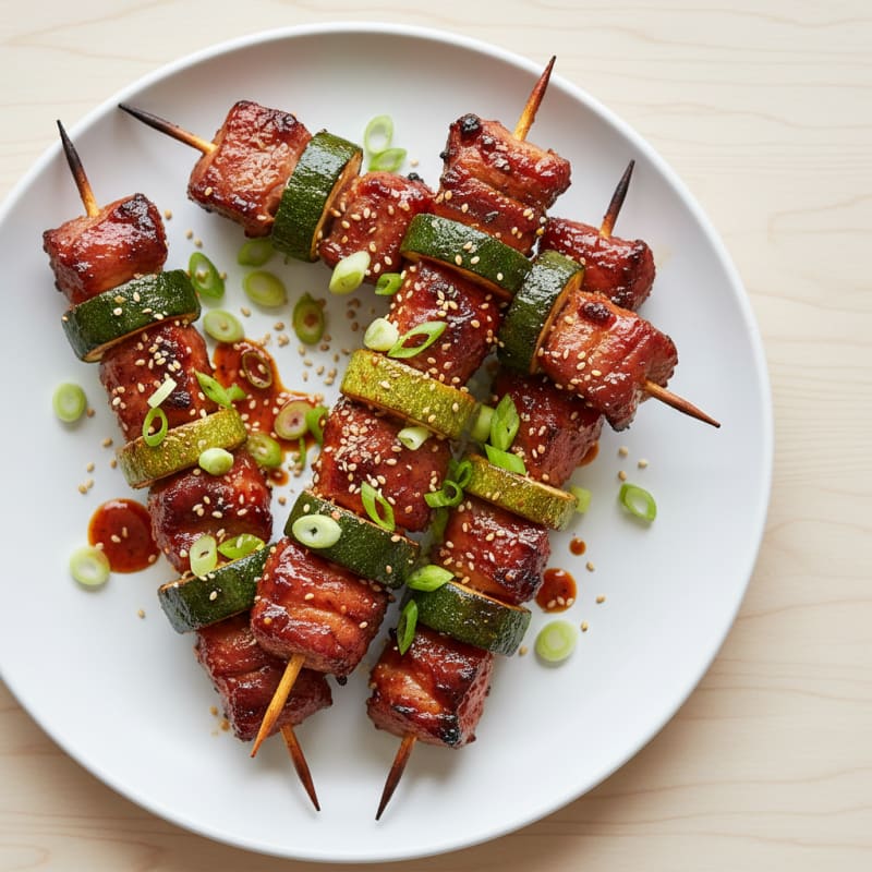 Spicy Gochujang Pork Skewers