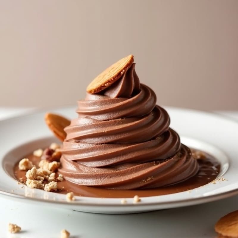 Creamy Chocolate Protein Mousse with Almond Butter
