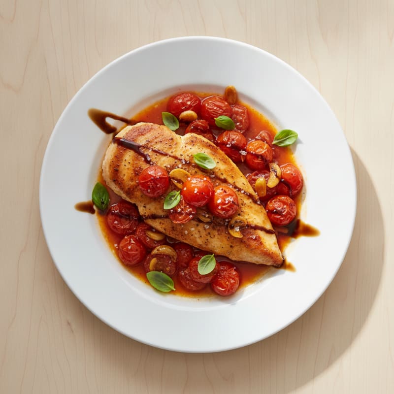 Pan-Seared Chicken with Burst Tomatoes