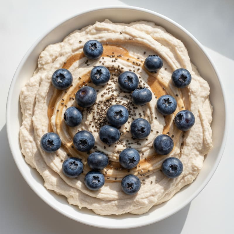 Silky Greek Yogurt Protein Pudding with Berries