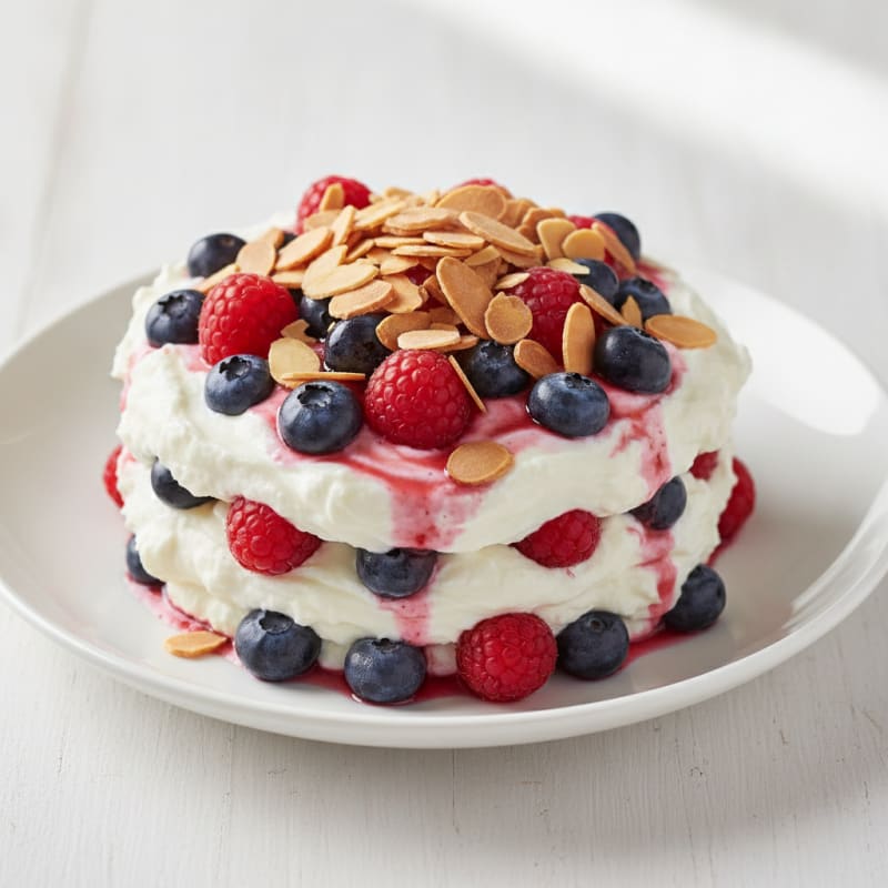 Greek Yogurt Protein Parfait with Mixed Berries
