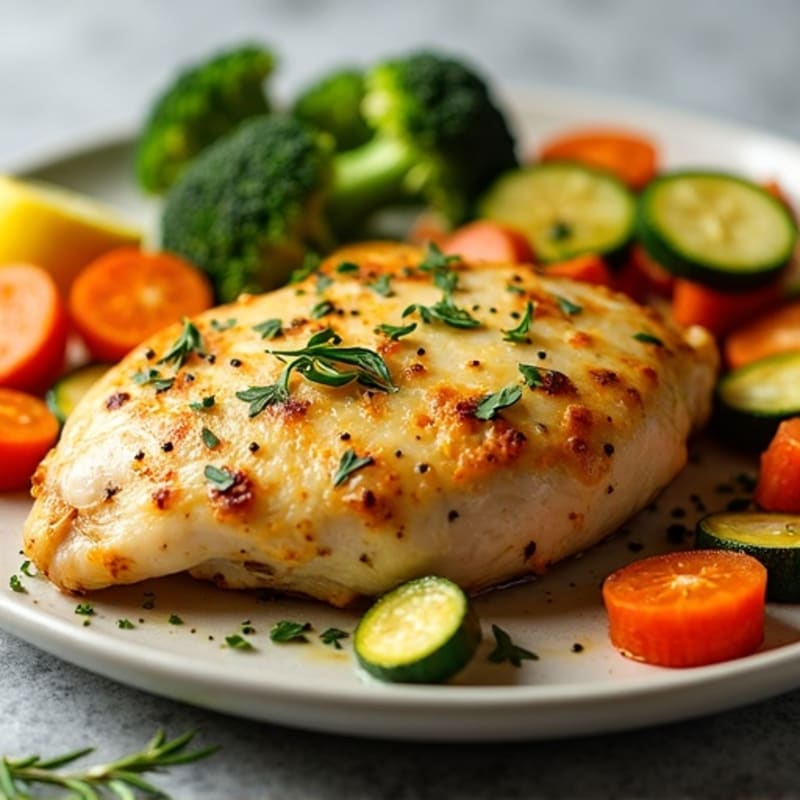 Sheet Pan Lemon Herb Chicken with Roasted Vegetables