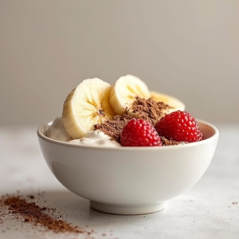 Creamy Banana Cacao Yogurt Bowl