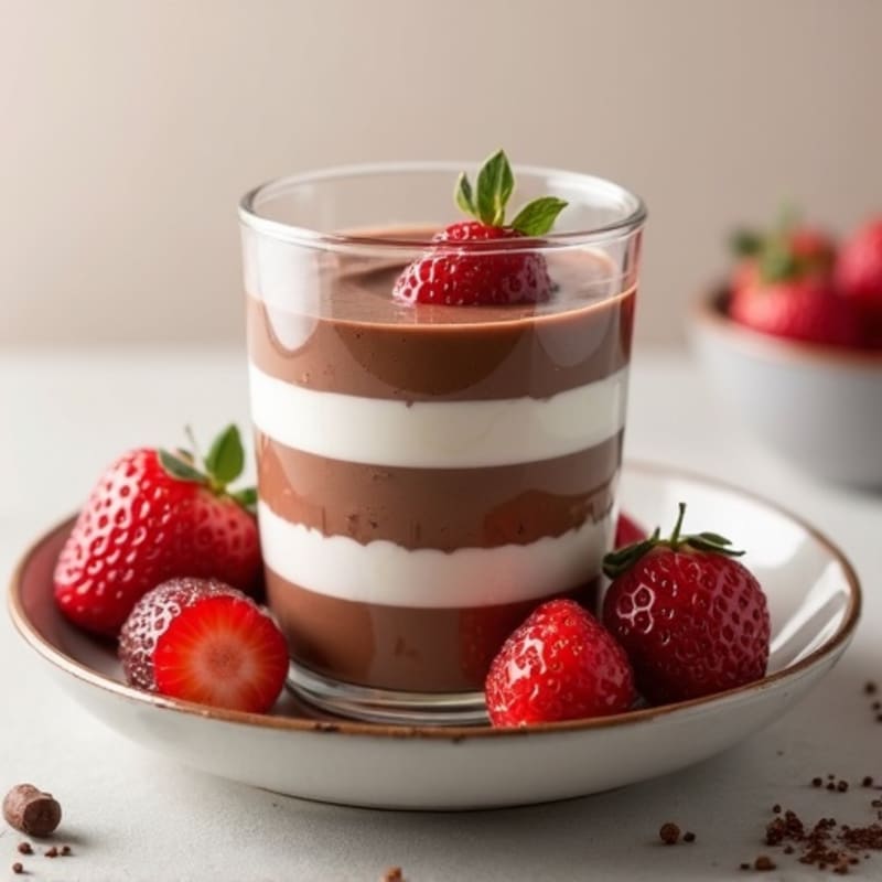 Silky Chocolate Protein Pudding with Greek Yogurt