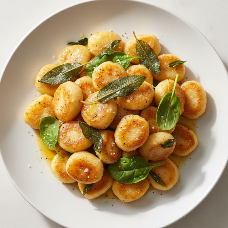 Creamy Ricotta Gnocchi with Sage Butter